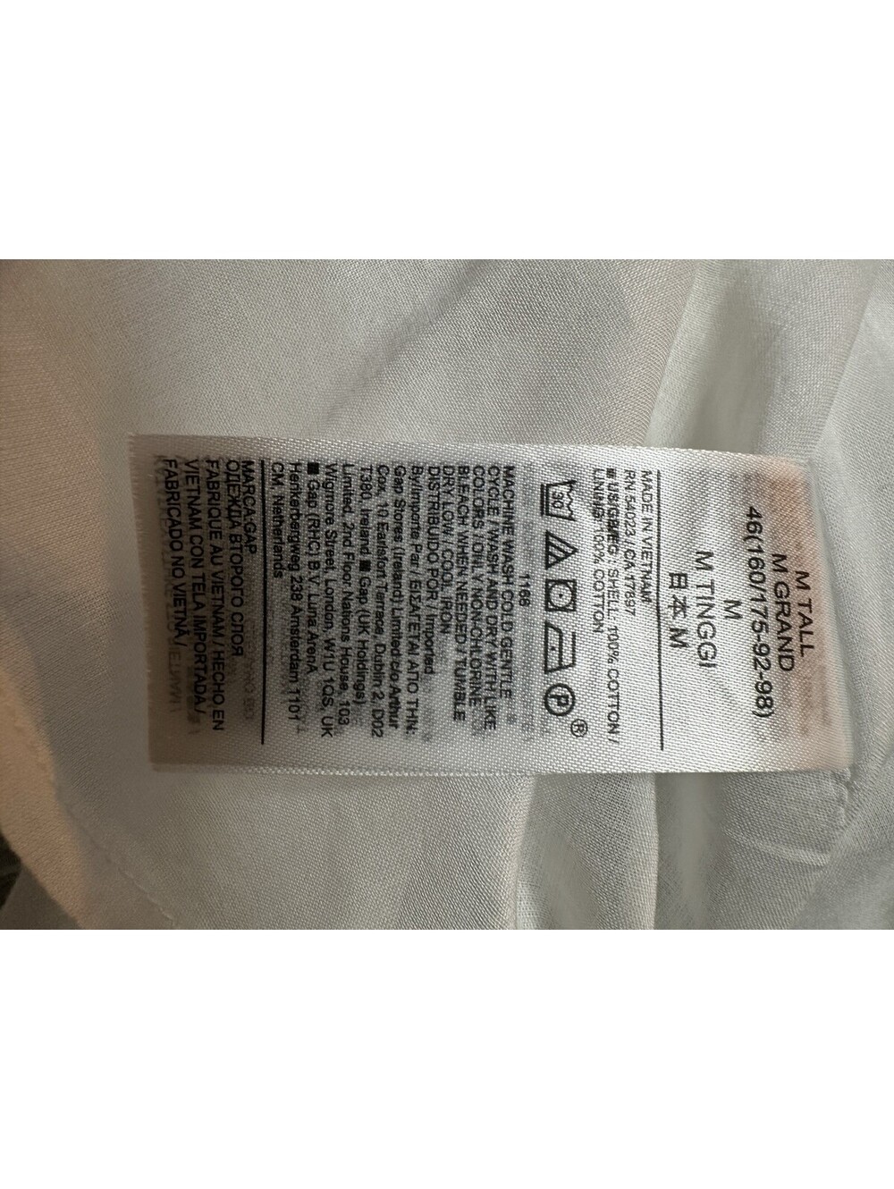 GAP White Sleeves Cotton Dress with Ruffle Hem Size M - Picture 5 of 9